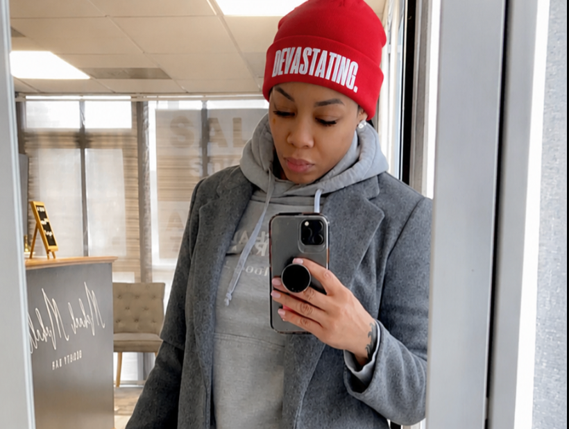 DEVASTATING Premium Embroidered Cuffed Beanie