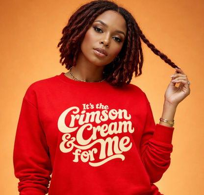 It’s the Crimson & Cream for Me – Premium Crewneck
