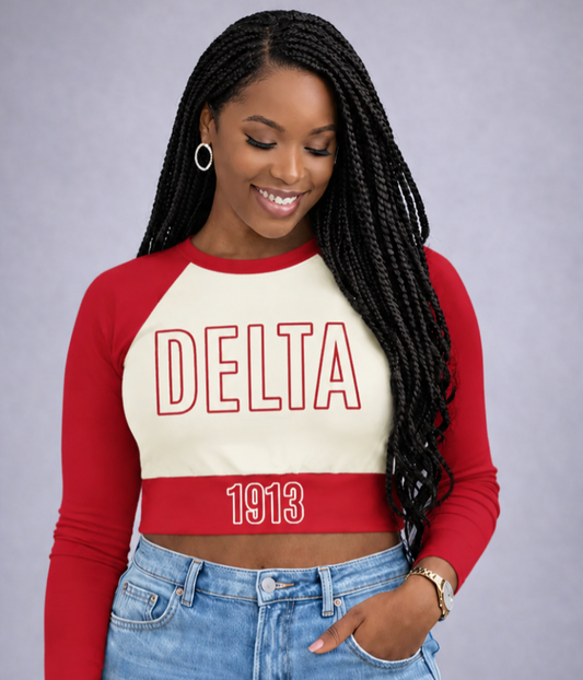The Delta Diva Fitted Crop Top