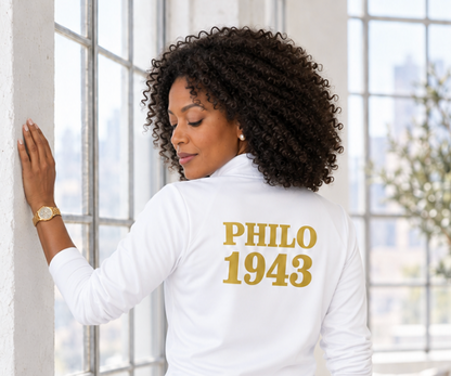 PHILO 1943 Lightweight quarter-zip pullover