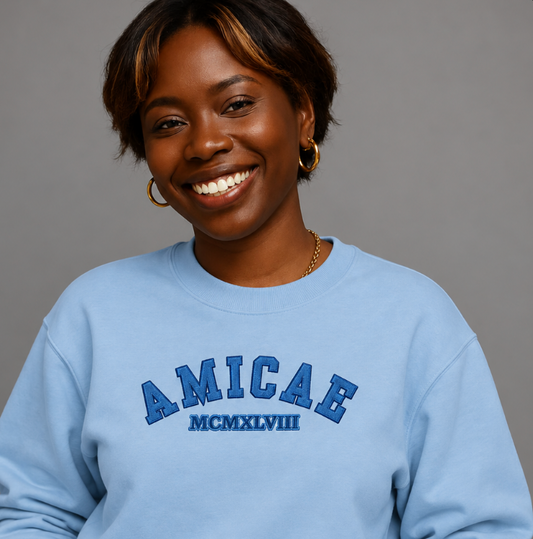 The AMICAE. MCMXLVIII Embroidered Sweatshirt