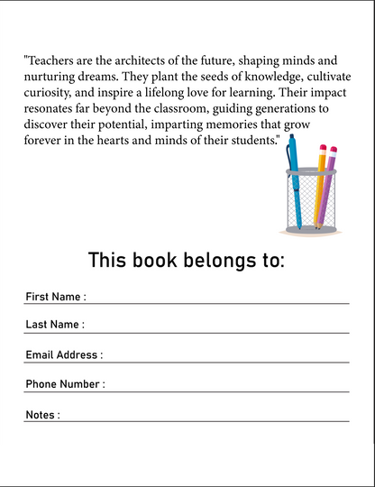 PRETTY. EDUCATOR. - A Yearly Teacher Planner