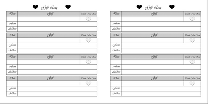 "I Said Yes"  Bridal Guest Book & Gift Registry- Black & White Edition