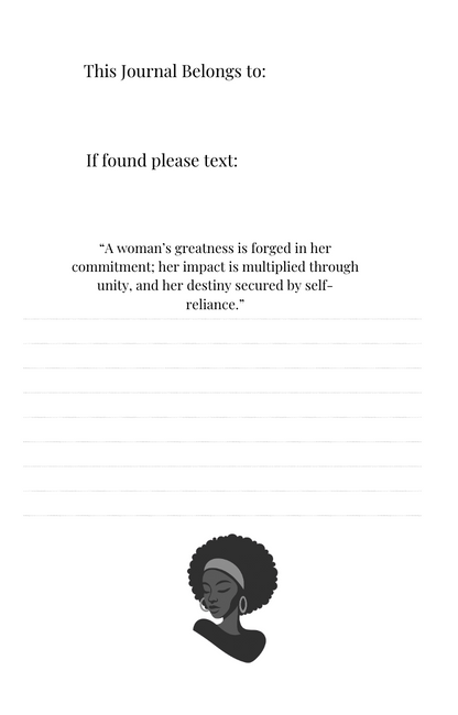 I AM A WOMAN- The Journal