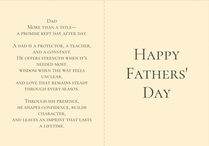 DAD - The Luxury Fathers' Day Card 10 pack