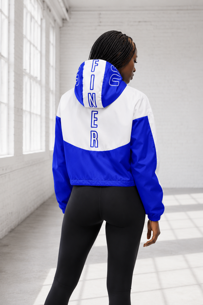 FINER Woman cropped windbreaker